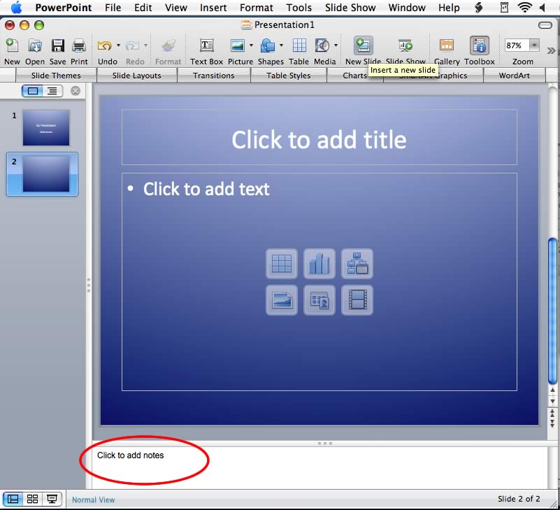 how to add footnote in powerpoint